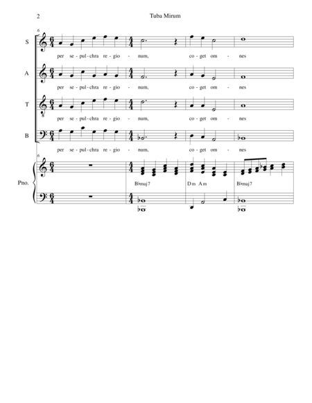 Tuba Mirum From Missa De Profunctis Page 2