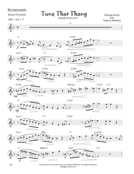 Tune That Thang Bb Clarinet Trumpet Or Tenor Saxophone Page 2