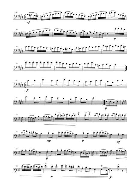 Turkish March For Contrabass And Piano Page 2