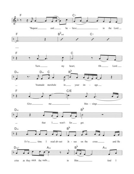 Turn My Heart O Lord Lead Sheet In F Page 2