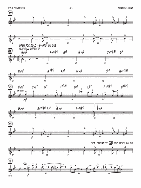 Turning Point 1st Tenor Saxophone Page 2