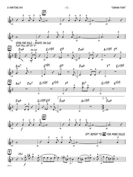 Turning Point Eb Baritone Saxophone Page 2