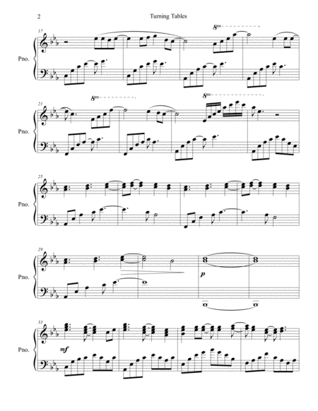 Turning Tables Piano Solo Page 2