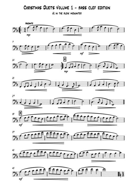 Twelve Christmas Duets Bass Clef Concert Pitch Page 2