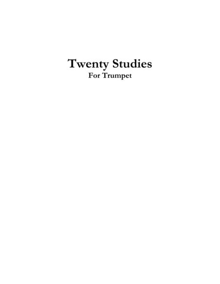 Twenty Studies For Trumpet By Eddie Lewis Page 2