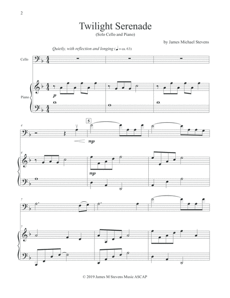 Twilight Serenade Cello Piano Page 2