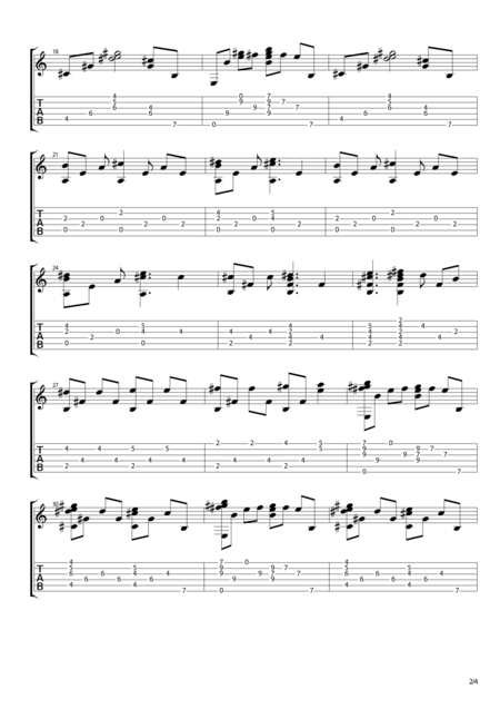 Twin Peaks Theme For Guitar Page 2