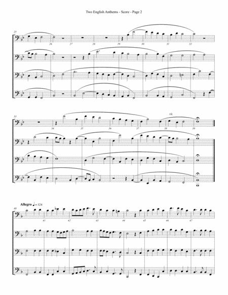 Two English Anthems For Trombone Or Low Brass Quartet Page 2