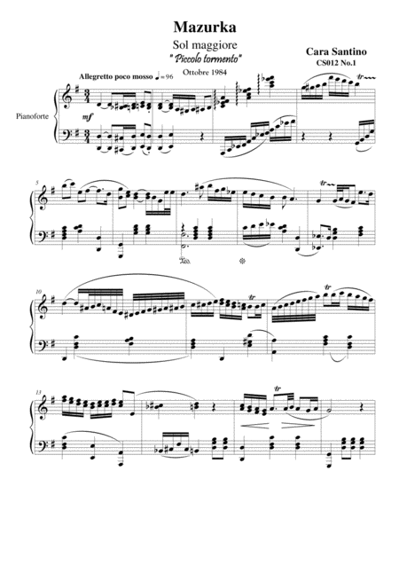 Two Mazurkas For Piano Cs012 Page 2