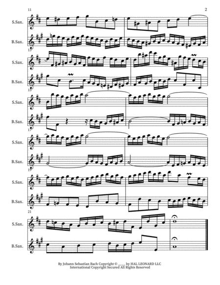 Two Part Invention In C Soprano Sax And Bari Sax Duet Page 2