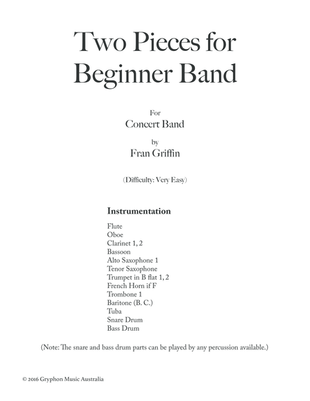 Two Pieces For Beginner Band Page 2