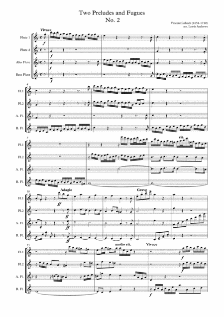 Two Preludes An Fugues Page 2