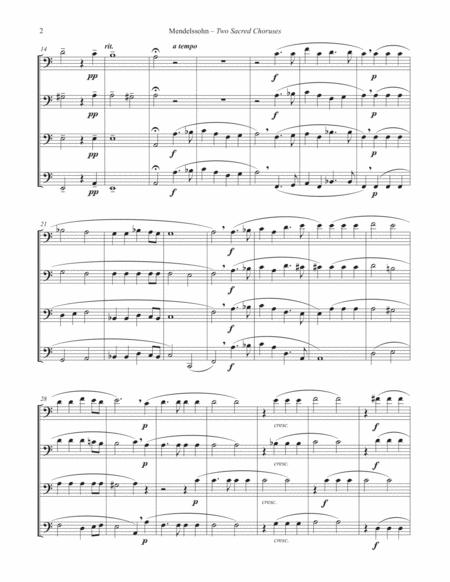 Two Sacred Choruses For Trombone Quartet Ensemble Op 115 Page 2