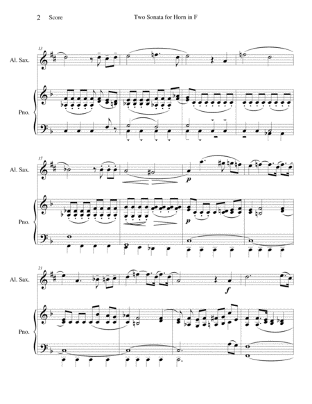 Two Sonata For Horn In F Page 2