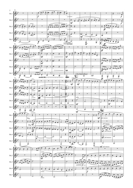 Tyneside Songs Medley Horn Quintet Page 2