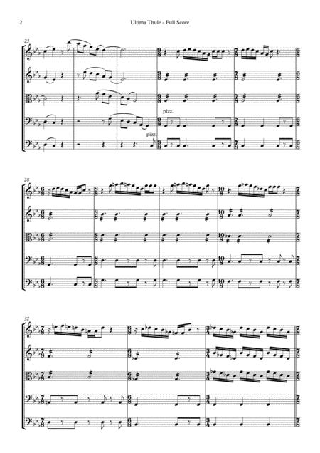 Ultima Thule For String Orchestra Page 2