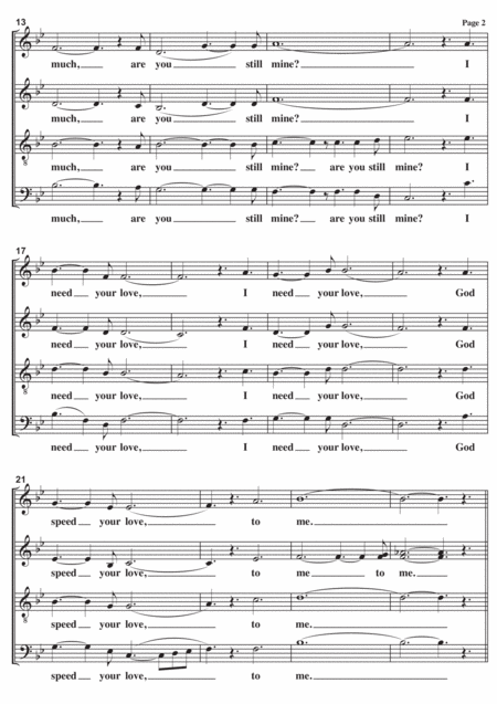 Unchained Melody A Cappella Page 2