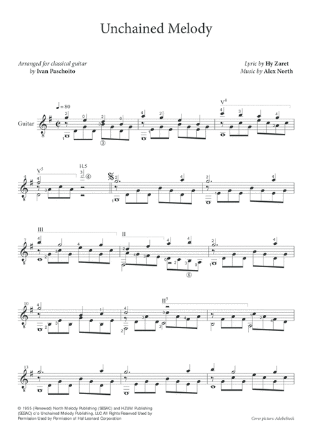 Unchained Melody For Classical Guitar Page 2