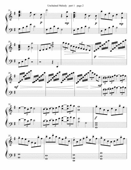 Unchained Melody For Harp Duo Part 1 Page 2