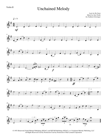 Unchained Melody String Quartet Page 2