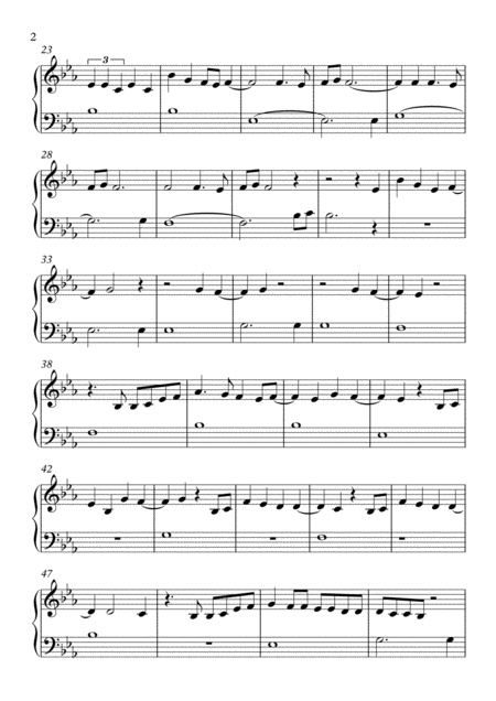 Undecided Chris Brown Easy Piano Page 2