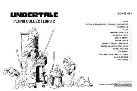 Undertale Piano Collections 2 Complete Digital Book Page 2