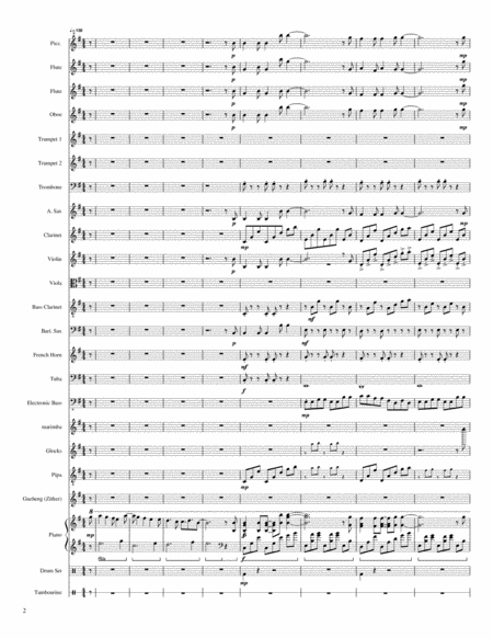 Unravel Concert Band Variation Page 2