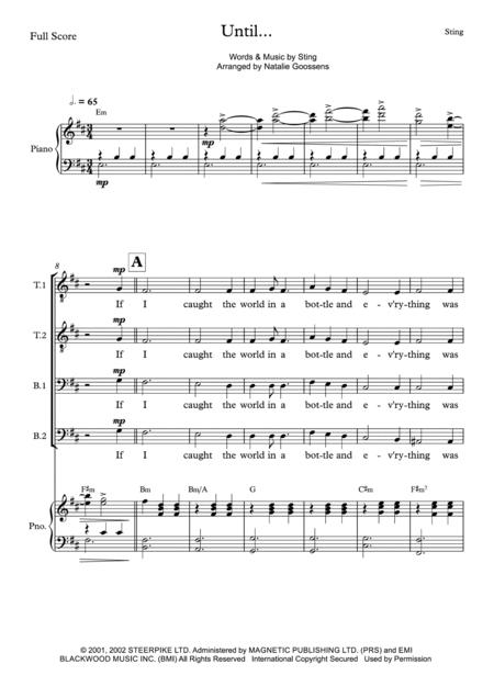 Until Ttbb Choir With Piano Page 2
