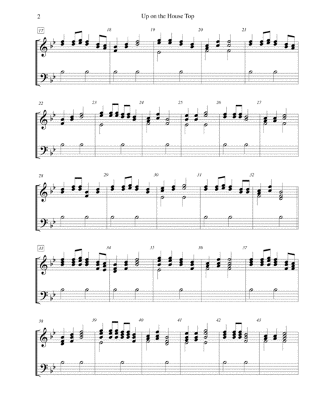 Up On The House Top For 2 Octave Handbell Choir Page 2