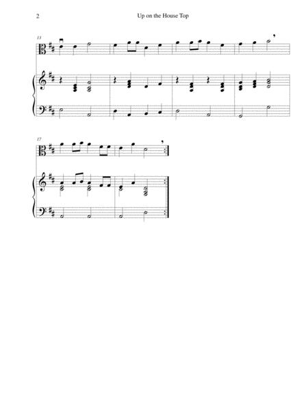 Up On The House Top Up On The Housetop For Beginning Viola With Optional Piano Accompaniment Page 2