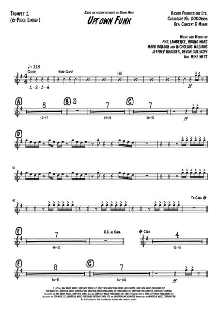 Uptown Funk 6 Piece Brass Section Page 2