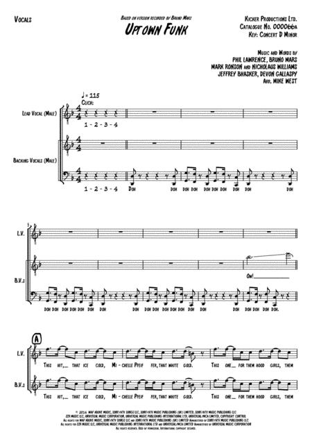 Uptown Funk Vocals Page 2