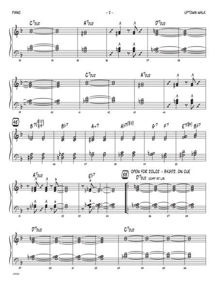 Uptown Walk Piano Page 2