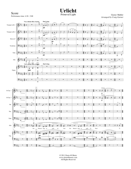 Urlicht Primeval Light Fourth Movement Symphony No 2 Alto Solo Page 2