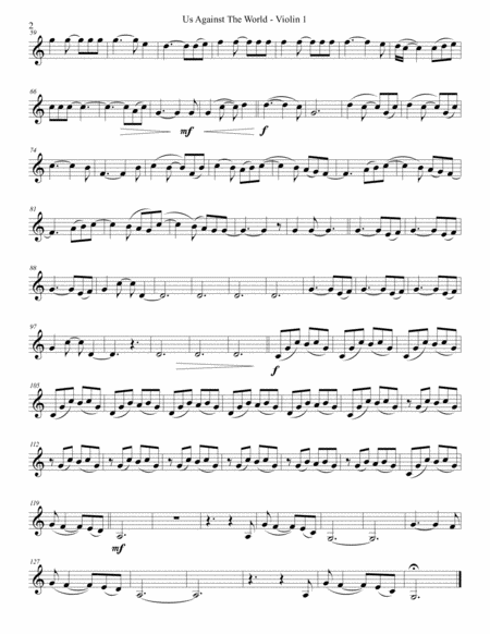 Us Against The World String Quartet Page 2