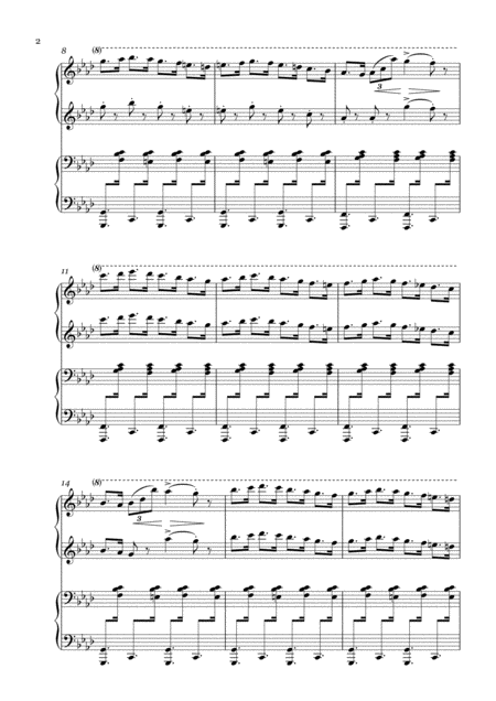 V Gavrilin Tarantella From Ballet Anyuta 1 Piano 4 Hands Page 2