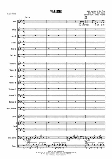 Valerie Big Band Vocal Page 2