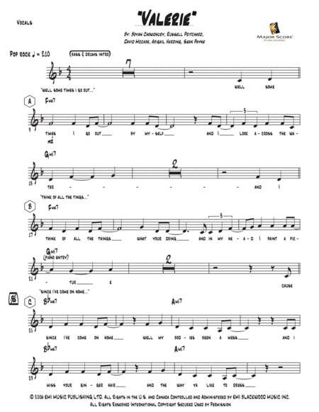 Valerie Vocal 7 Piece Band F Major Page 2