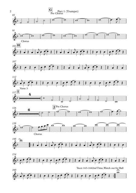 Valerie Wedding Band Arrangement Horns Rhythm Page 2