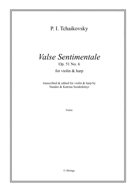 Valse Sentimentale For Violin Harp Page 2
