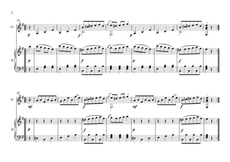 Valses For Guitar And Piano Duet By Carulli Page 2