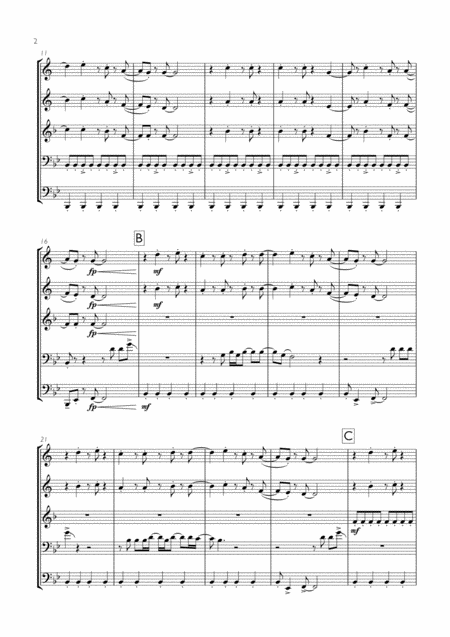 Van Halen Jump For Brass Quintet Page 2