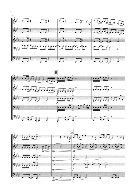 Vanessa Carlton A Thousand Miles For Brass Quintet Page 2