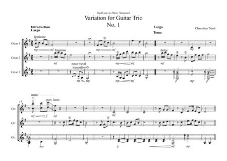 Variation For Guitar Trio No 1 Style Variation Page 2