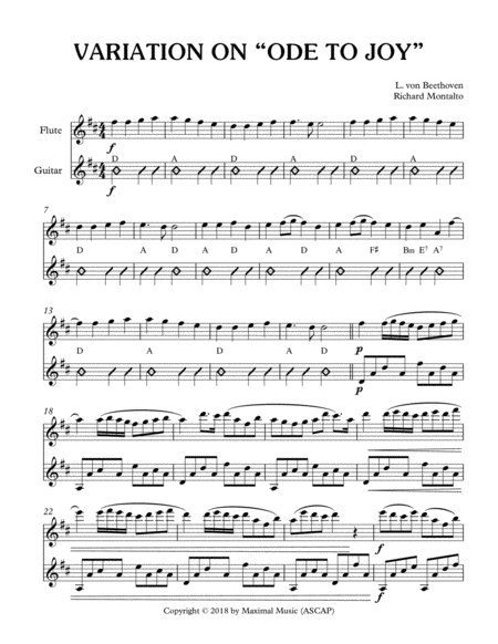 Variation On Ode To Joy Page 2