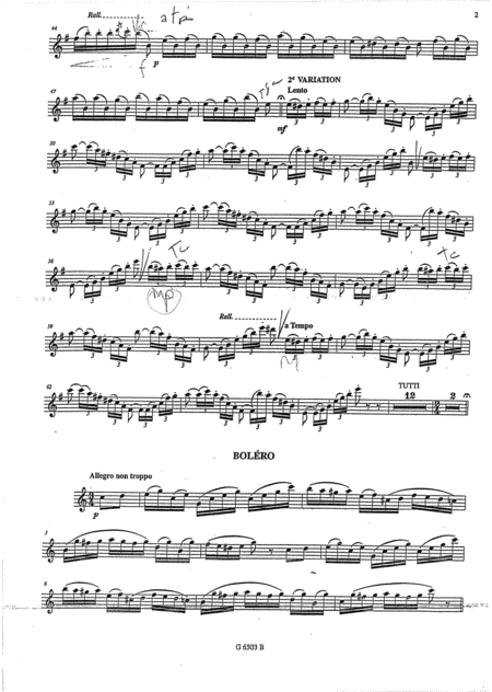 Variation Sur Un Theme Espagnol Paul Agricole Gnin Sax Alto Piano Page 2