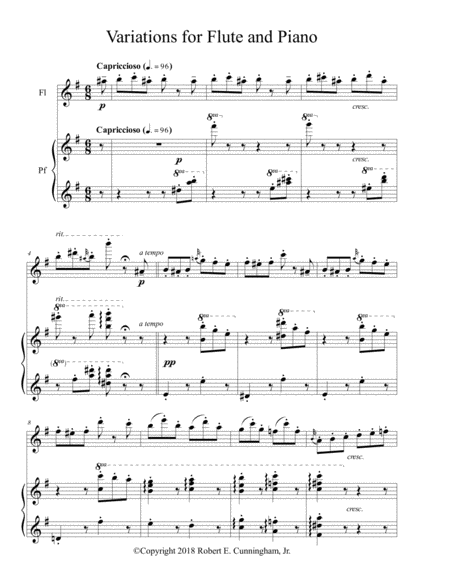 Variations For Flute And Piano Page 2