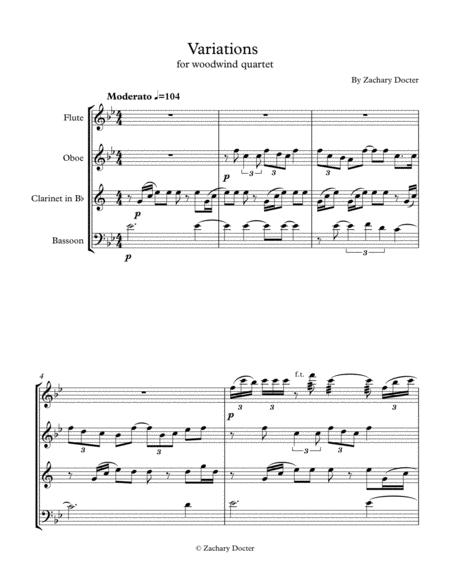 Variations For Woodwind Quartet Page 2