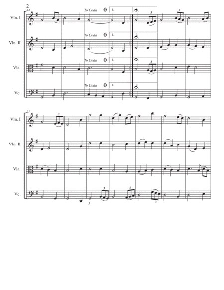 Variations On Amazing Grace For String Quartet Page 2