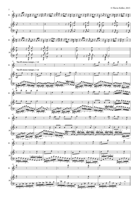 Variations On L Ci Darem La Mano By L V Beethoven Transcription For Flute And Piano Page 2